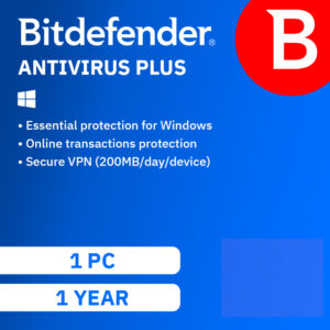 Bitdefender Anti Virus - 3 PC - 1 Year